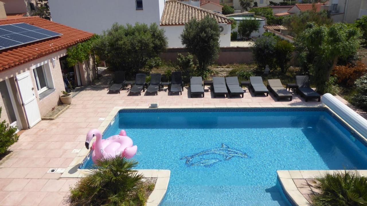 Villa Les 2 Dauphins Le Barcarès Esterno foto